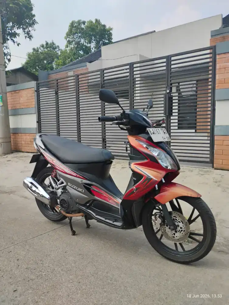 SUZUKI SKYWAVE 125 2008 MERAH HITAM ORIGINAL