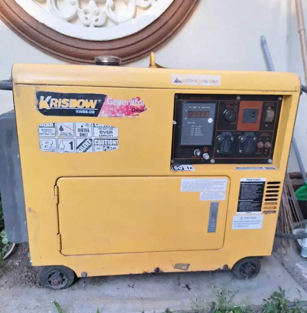 Genset Bekas Krisbow ±5500Watt 50Hz