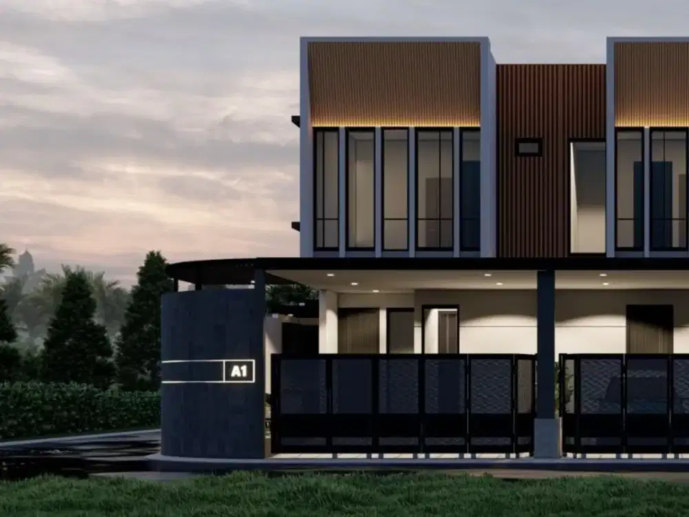 Dijual rumah minimalis 2 lantai HOEK Nirwana eksekutif blok CC , Surabaya Timur