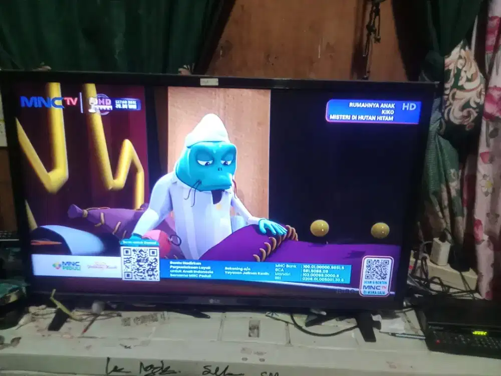 Tv led LG 32in+set box