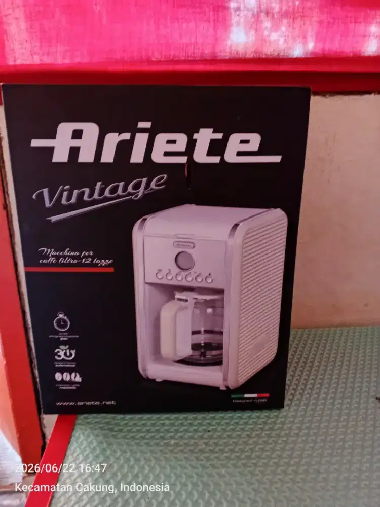 Ariete vintage macchina caffe 12 tagge