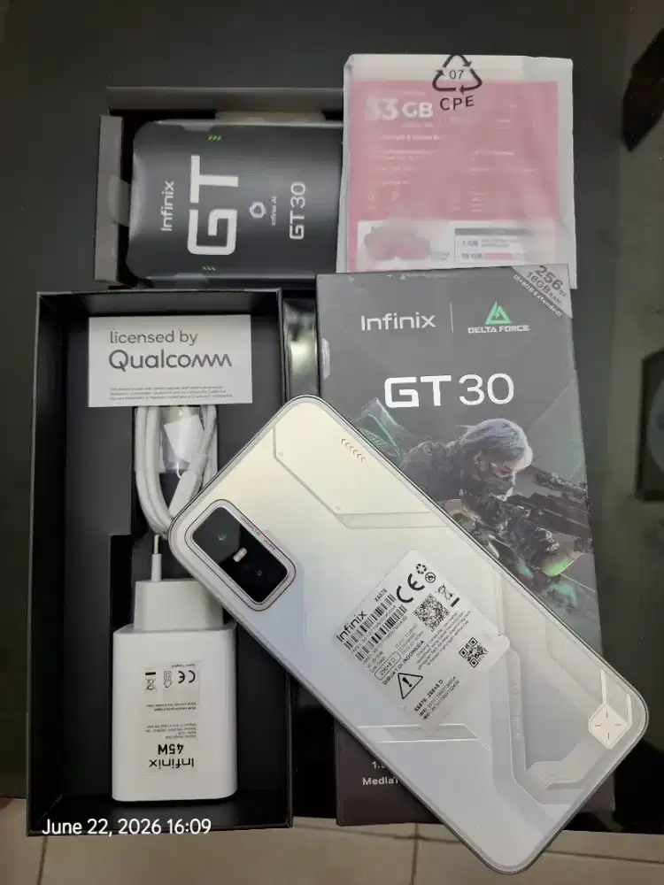Infinix GT 30 5G 8+8/256GB mulus like new garansi panjang