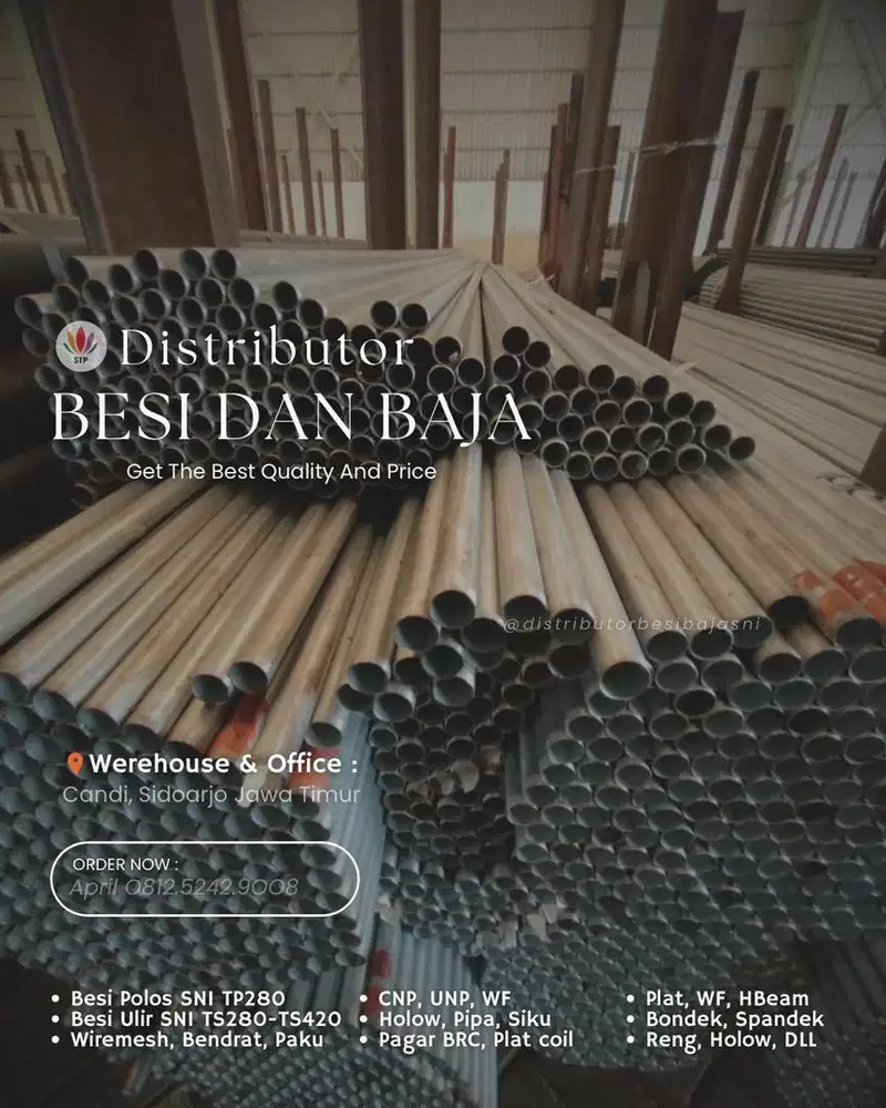 Distributor besi dan baja murah