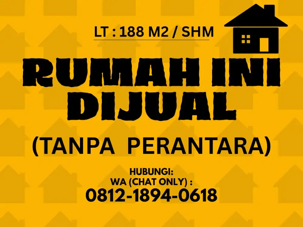 Rumah Dijual 3,5 M (SHM)