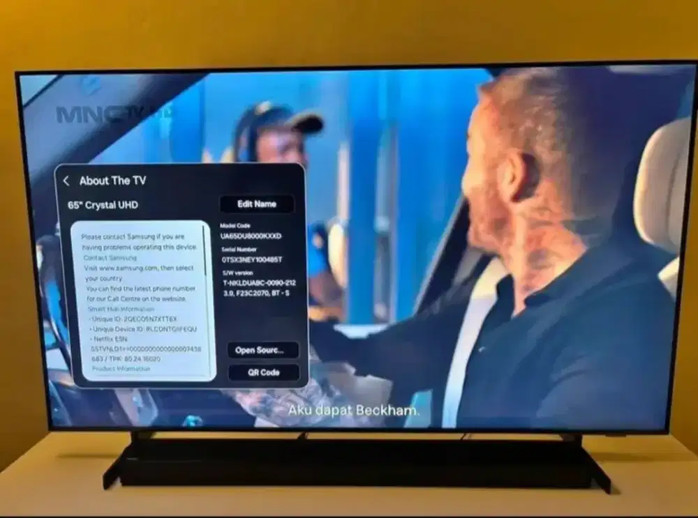 Jual butuh smart tv Samsung 65 inci like new