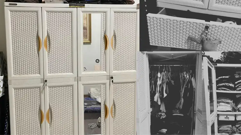Dijual Lemari Pakaian Plastik 2 Pintu NEGO SAMPAI DEAL DAH!