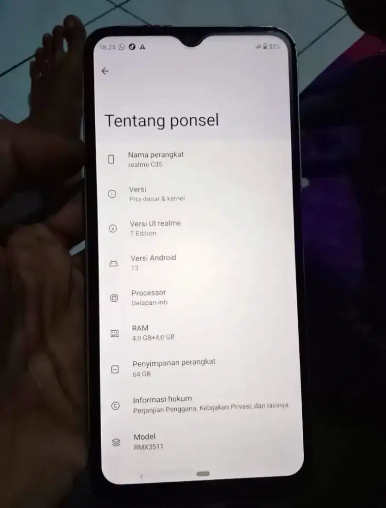 REALME C35 RAM 4+4/64