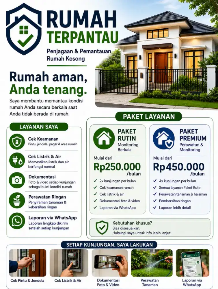 Rumah Kosong? Kami Pantau Secara Berkala | Bandung & Sekitarnya