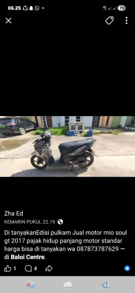 Dijual motor mio soul gt 2017