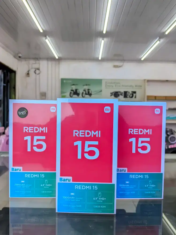 PROMO REDMI 15 8+8/256 GARANSI RESMI BISA COD FREE ONGKIR