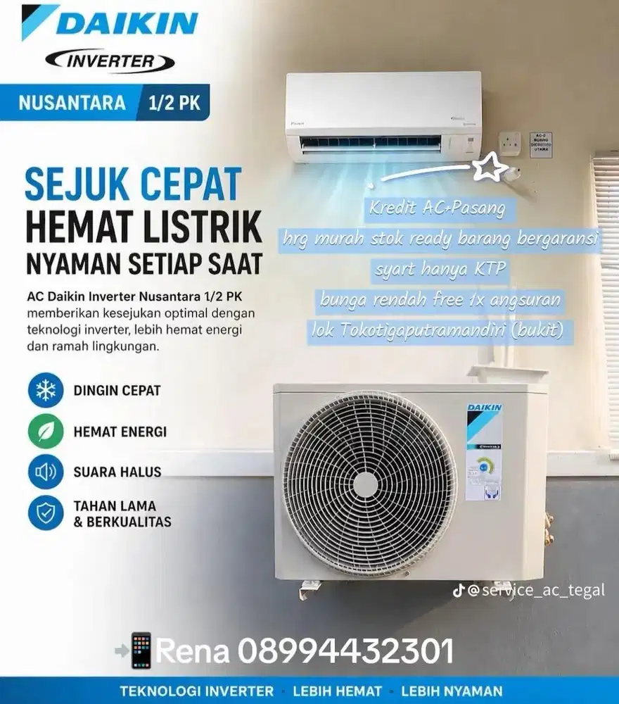 Kredit ac daikin nusantara terbaru paling murah bisa cicilan