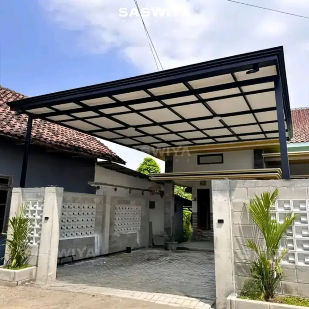 Kanopi atap alderon singgle layer