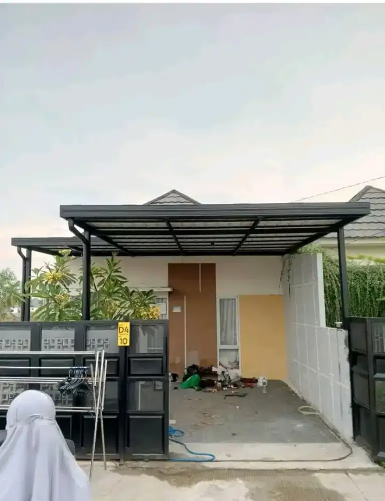 Kanopi besi atap alderon singgle layer