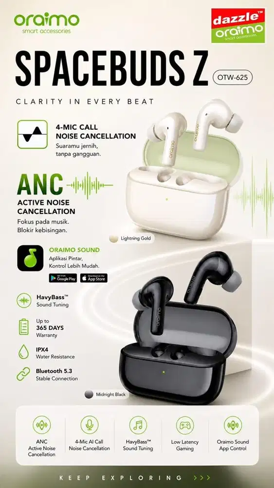 TWS ANC Oraimo OTW-625