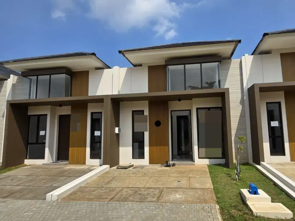 Rumah baru siap huni 1 lantai 2 kamar dekat stasiun Cisauk