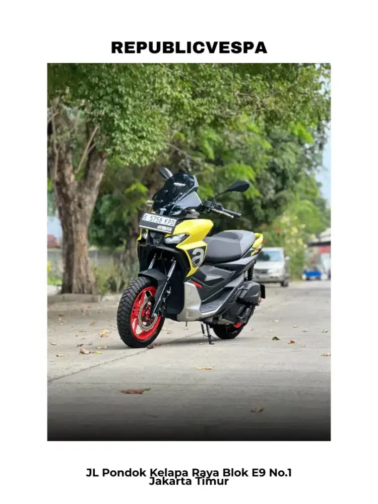 JUAL CEPAT APRILIA SR GT 200 S THN 2024 PERFECT CONDITION