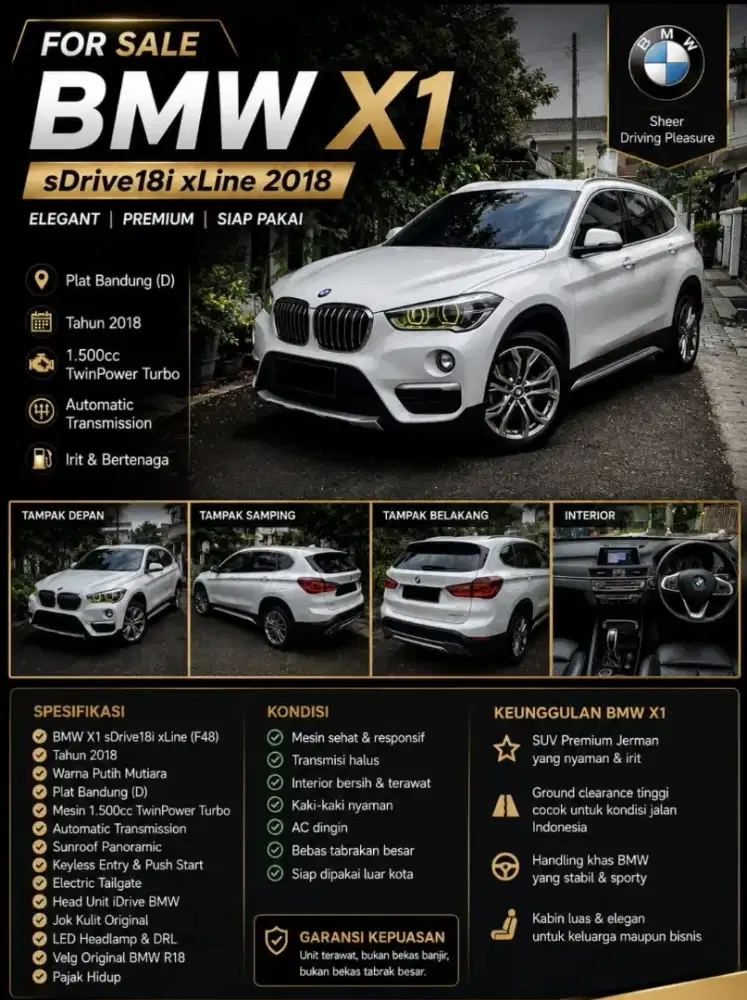 BMW X1 sdrive 18i panoramic 2018