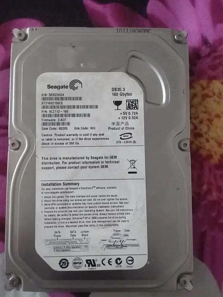 Harddisk PC Seagate