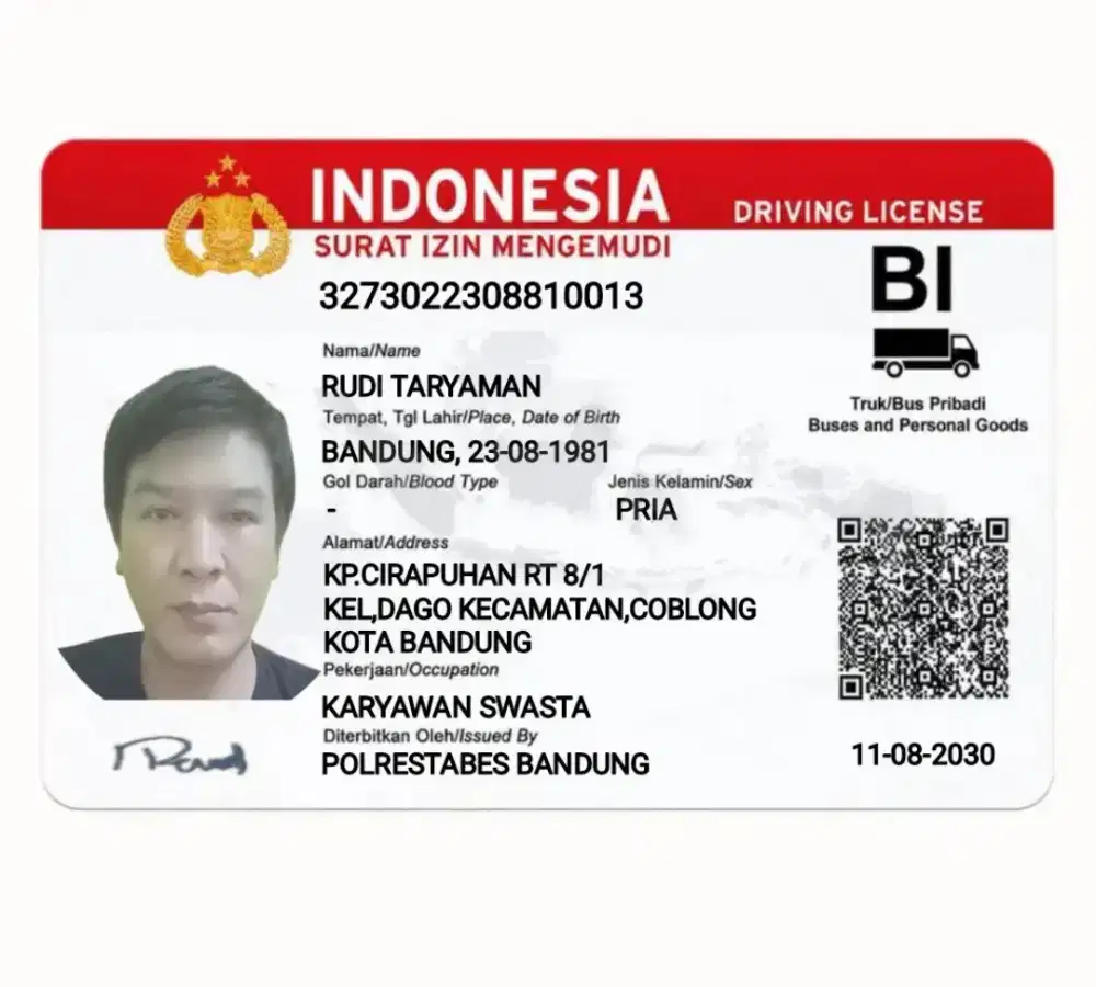 Semoga ada yang membutuh kan supir pribadi