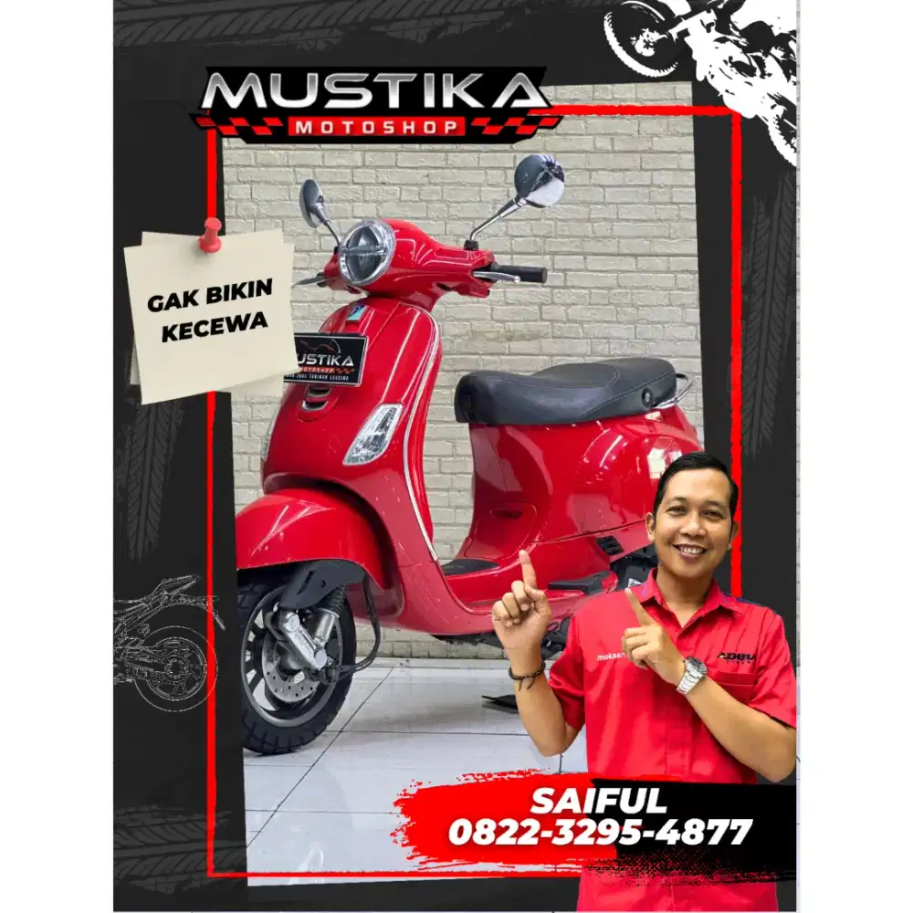 Perfect Condition!!Vespa LX 125 Led pmk 2024 Dp500rb Murah-Mustika