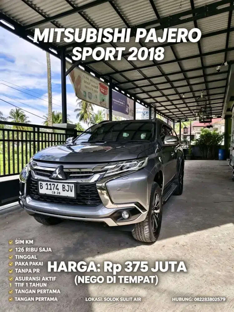 Pajero sport Dakar 4x2 At 2018