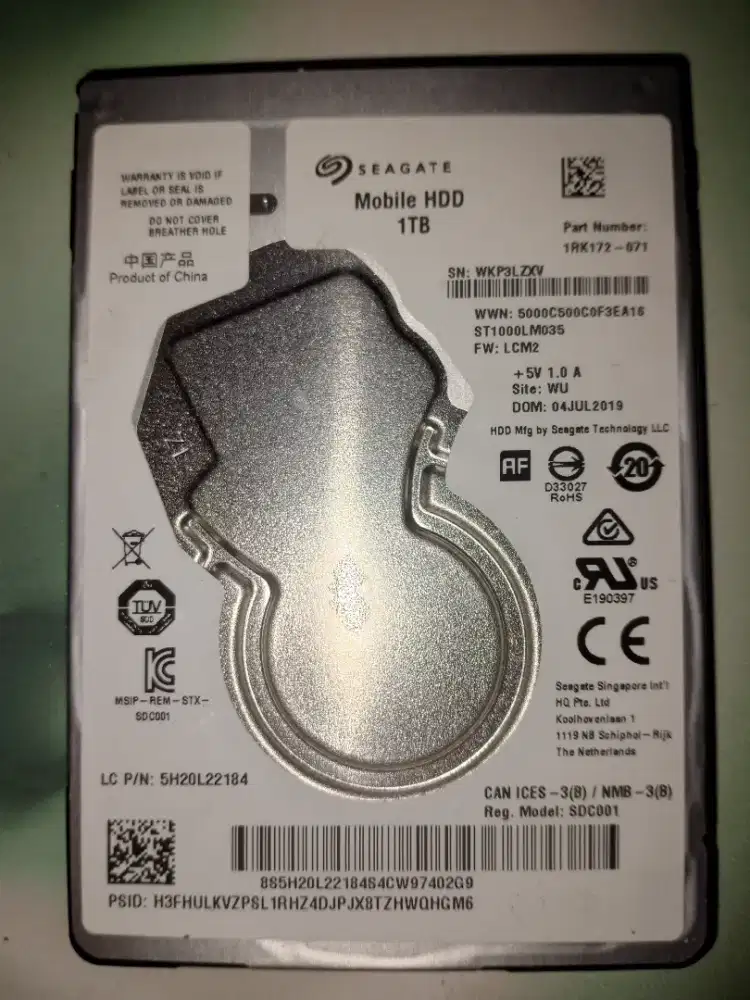 HDD laptop Seagate 1TB