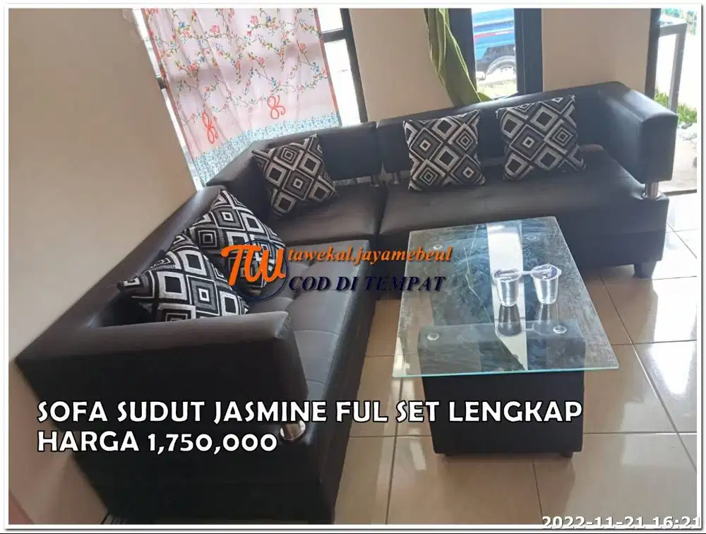 SOFA MINIMALIS SOFA SUDUT MINIMALIS SOFA JASMINE SOFA RETRO JAGUAR