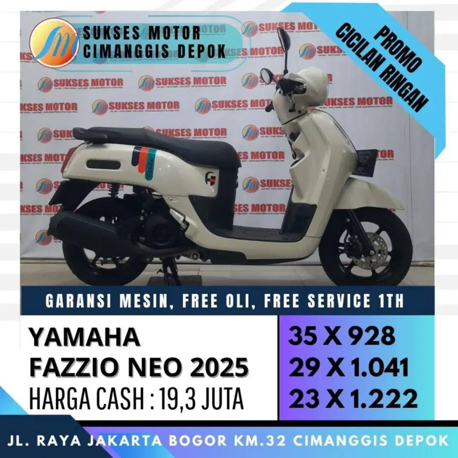 FAZZIO NEO HYBIRD 2025 CASH KREDIT CC SPAYLATER BISA