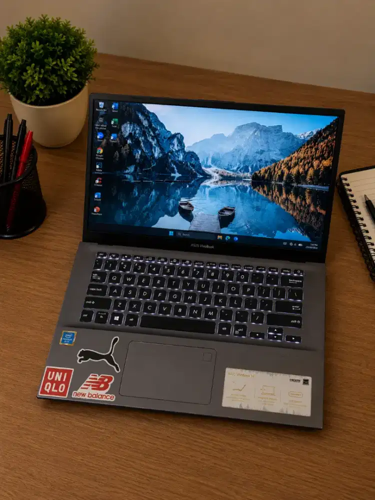 Laptop asus vivobook x412fa intel gold 5450u,,Ram ddr4 4gb,nvme 512gb