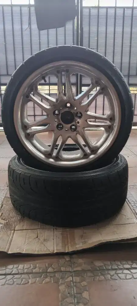 Jual velg racing +ban bekas mobil mazha