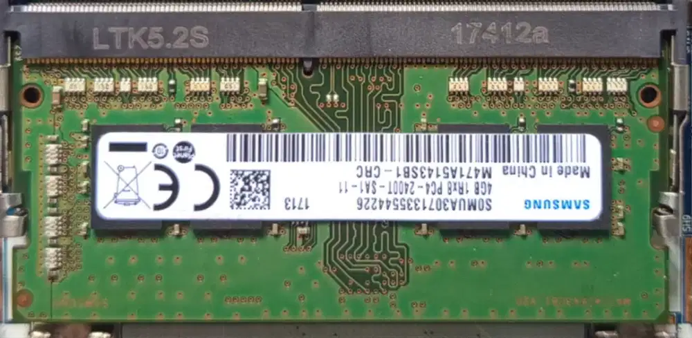 SODIMM 2 keping Ram Sumsang DDR4 2400 MHz 4gb Nett