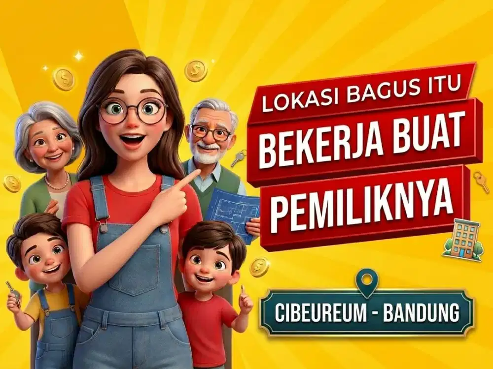 JUAL GUDANG DI CIBEUREUM, CIJERAH, CIMAHI, BANDUNG KOTA.