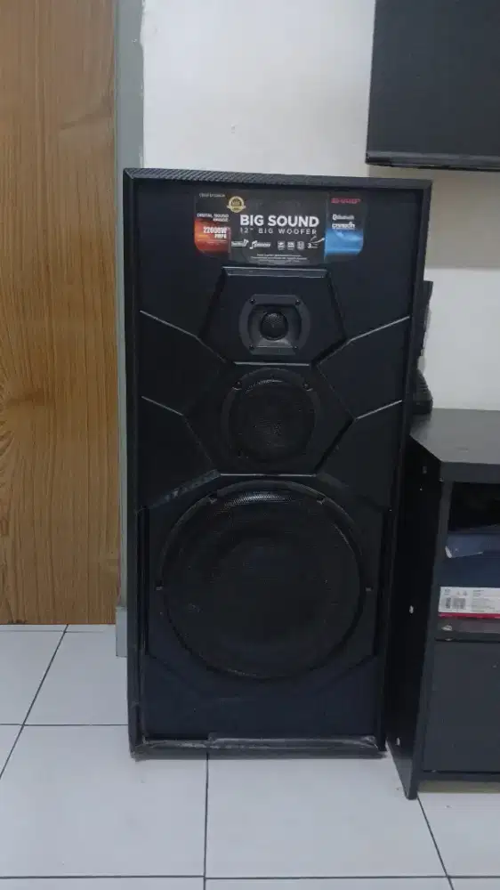 Speaker Sharp 12*
`Speaker Aktif Sharp 12 Inch Woofer Bass Besar