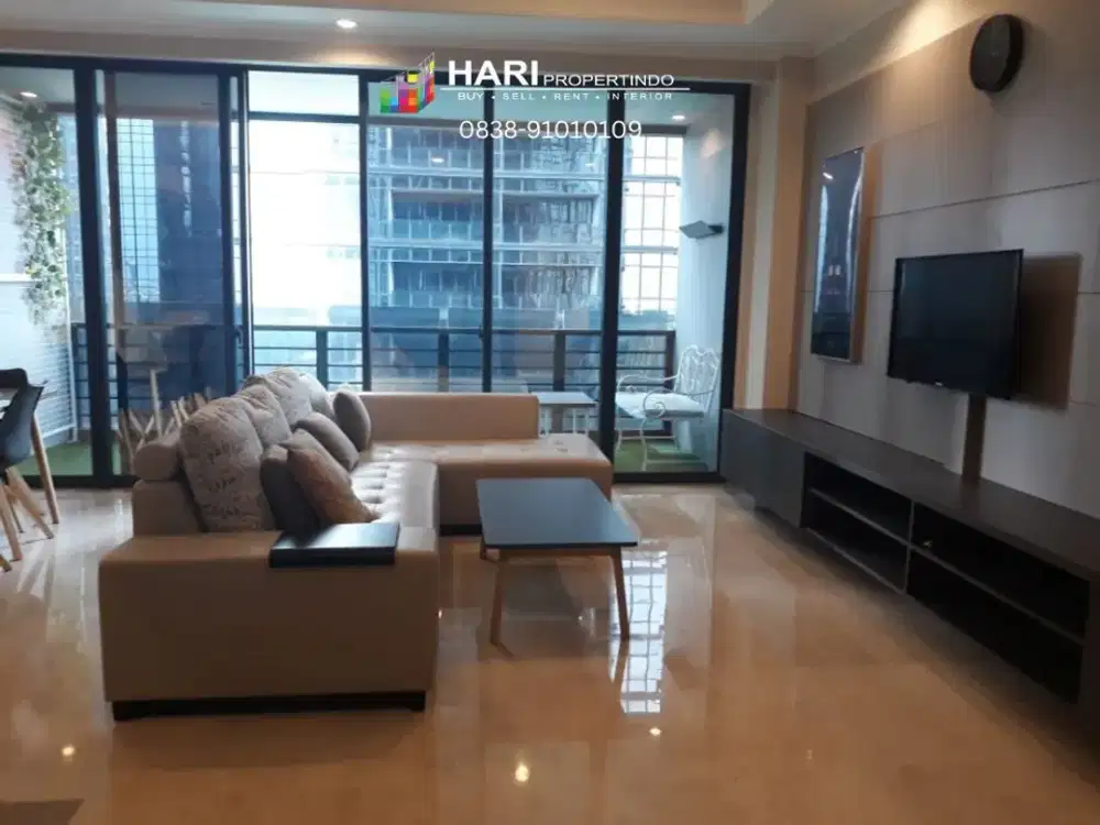 FOR RENT Apartment District 8 Senopati Sudirman SCBD Ashta Mall 3BR - Furnished Close to MRT Busway Grand Lucky
