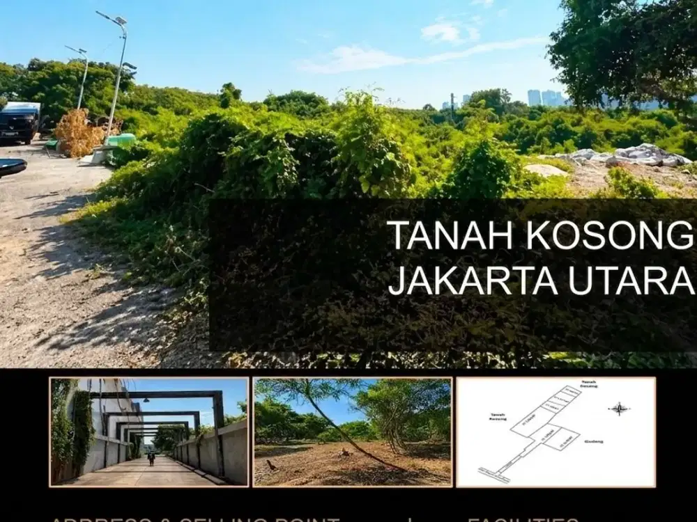 Dijual Lelang Tanah Kosong Zona Industri Strategis di Kawasan Kapuk Kamal Penjaringan Jakarta Utara