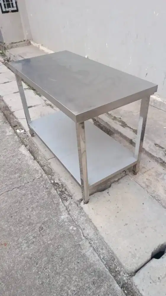 meja stainless 2s 120 x 60 x 85