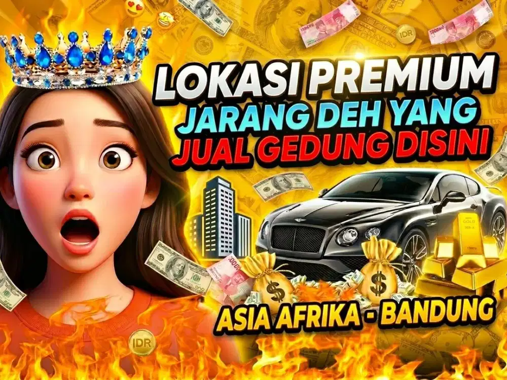 JUAL GEDUNG DI ASIA AFRIKA, BRAGA, BANDUNG KOTA.