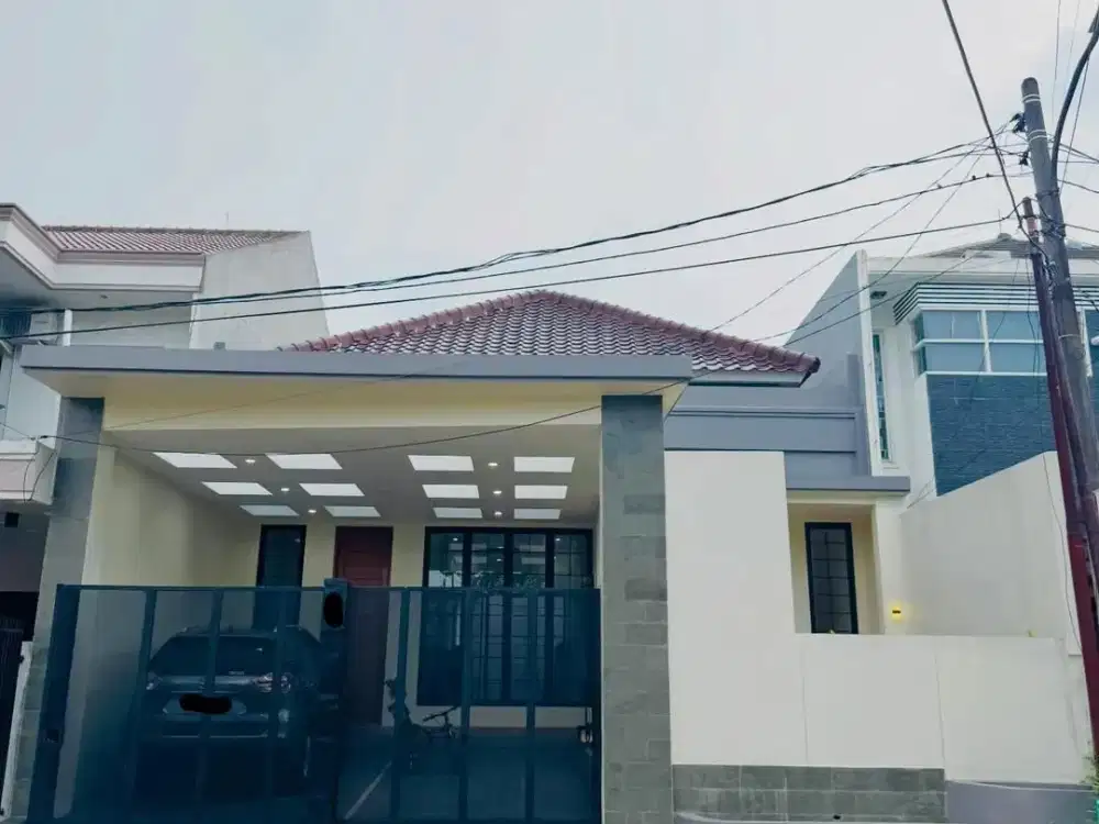 Rumah 1 Lantai 3+1 Kamar Timur di Villa Melati Mas