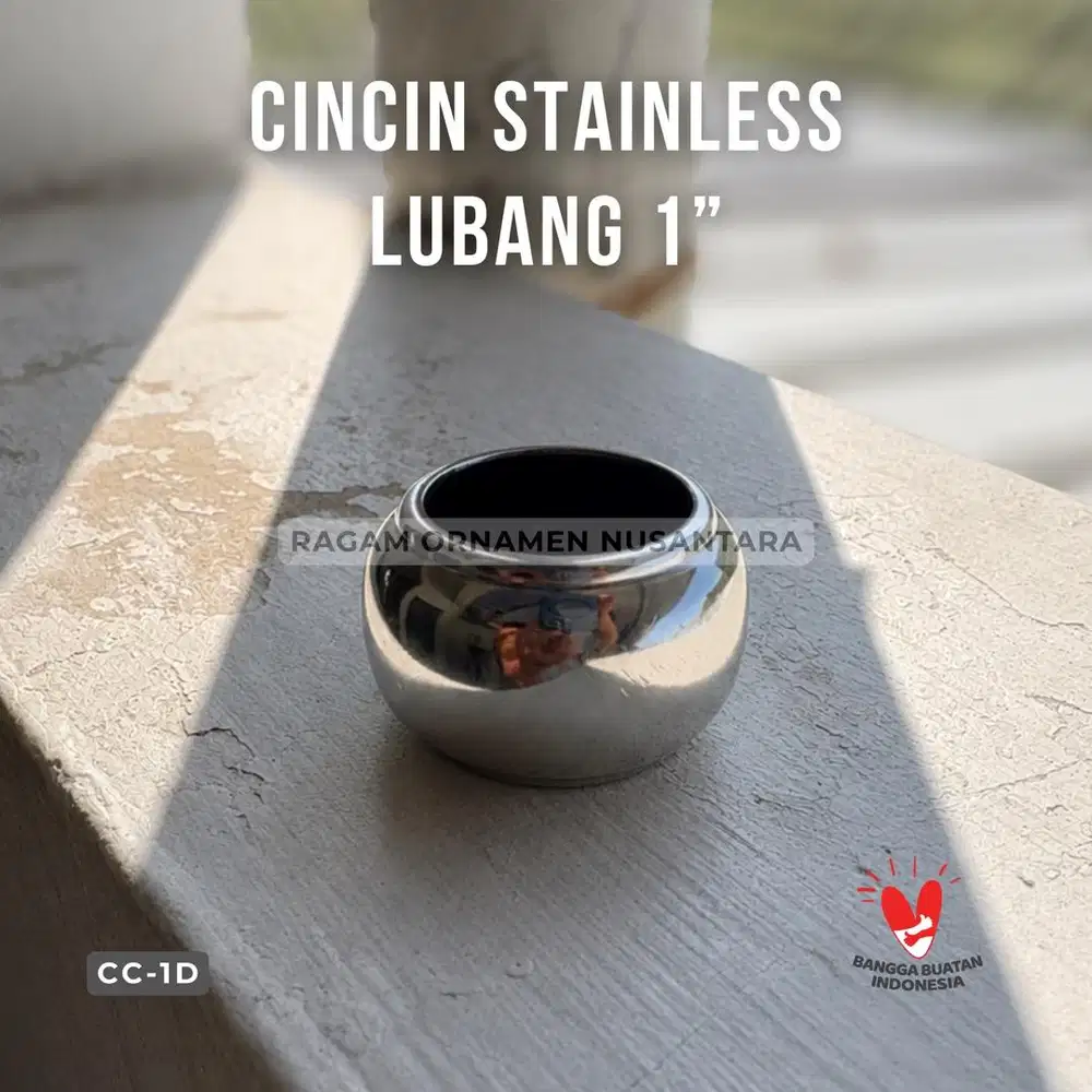 Cincin Stainless Steel Ukuran Lubang 1 inch