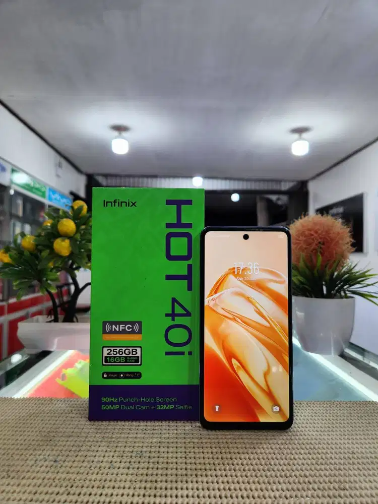 Infinix Hot 40i Ram 8+8Gb/ 256Gb Fullset Mulus Original 100% Bergarans