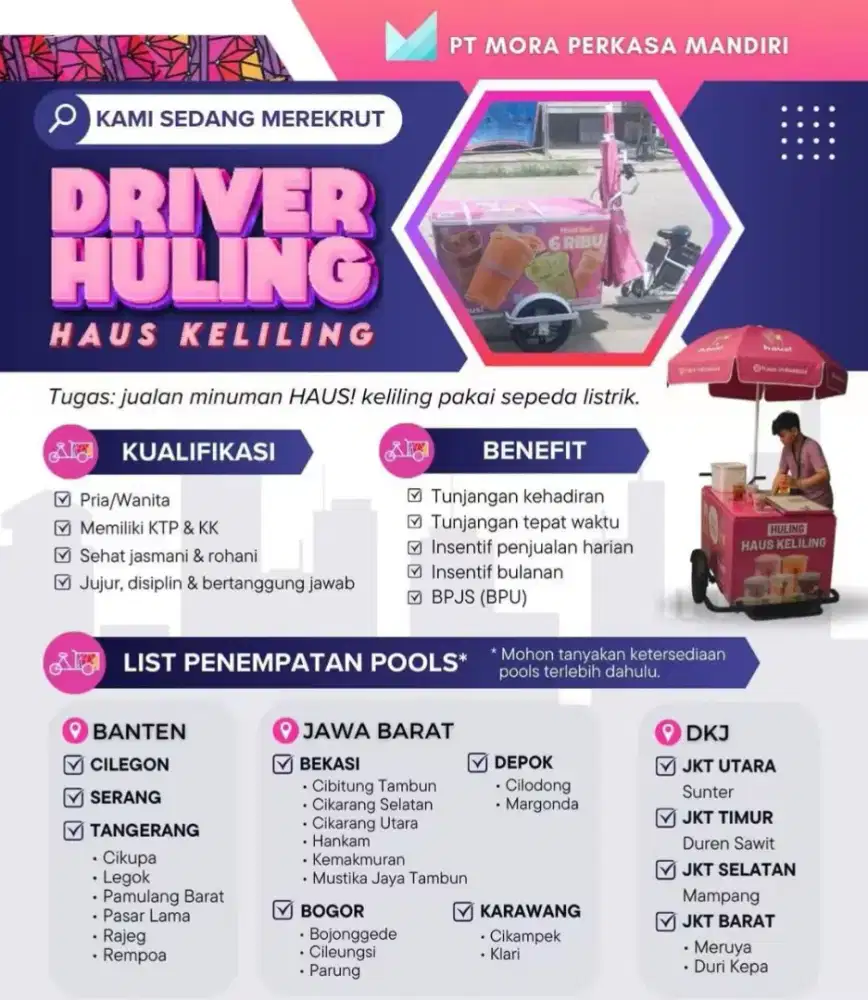Loker Driver Huling Haus Keliling