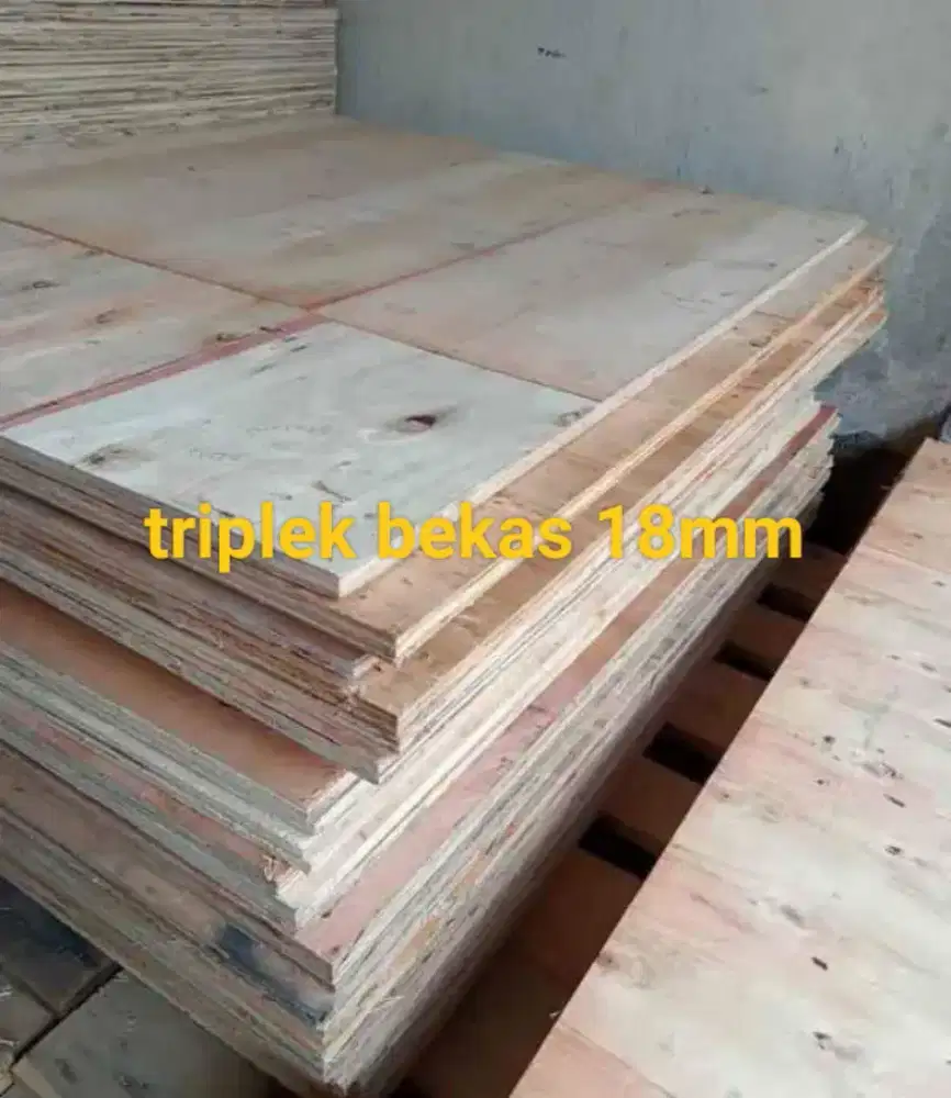 Jual triplek 12mm bekas