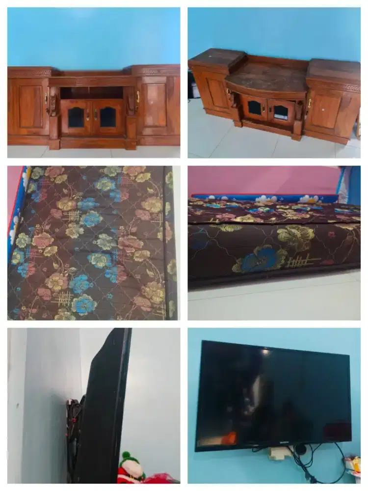 TV LED Samsung, Buffet, Kasur Busa