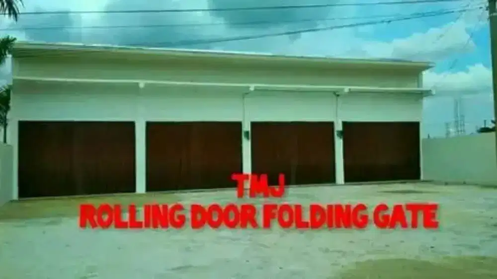rolling door folding gate baru servis tukar tambah