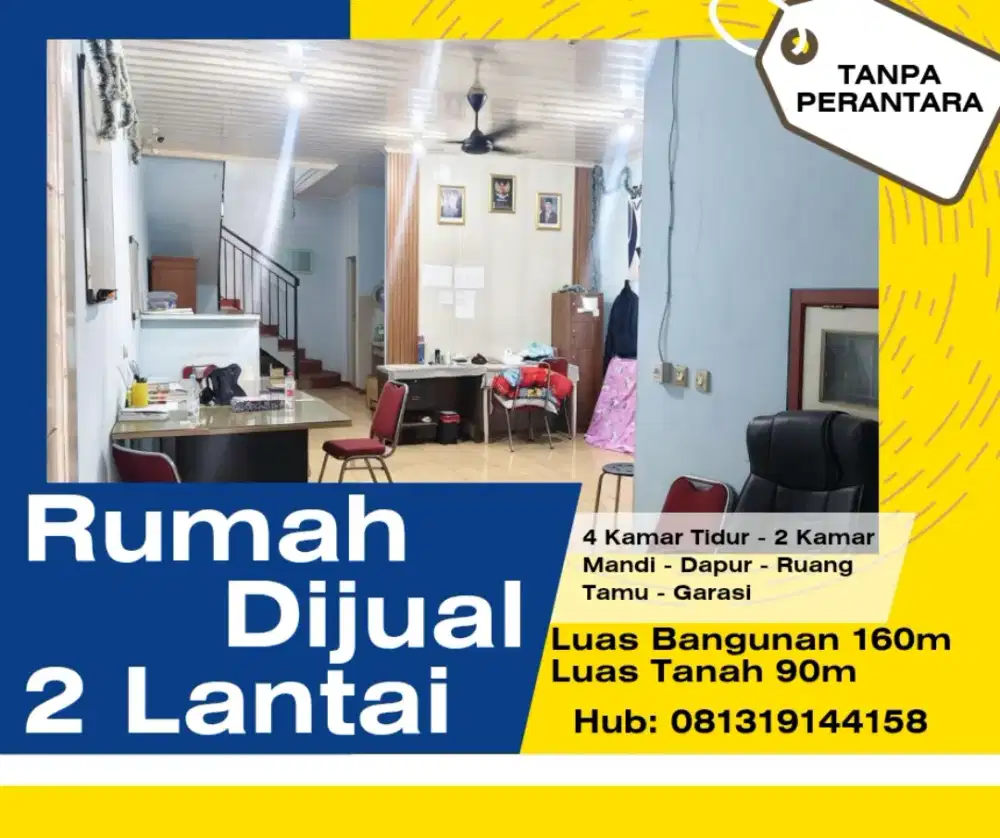 Dijual Cepat Rumah/Kantor Siap Huni. Perumahan Griya Asri 2 Tambun