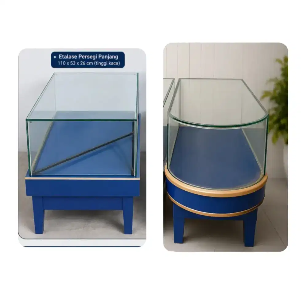 DIJUAL Set Etalase Kaca Premium (Desain Estetik & Minimalis)