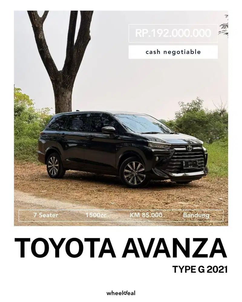 AVANZA G 1.5 2021 (CASH BANDUNG)