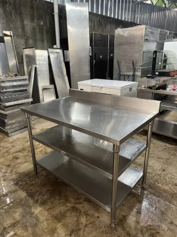 meja stainless 3s backpass Uk 120 x 75 x 85