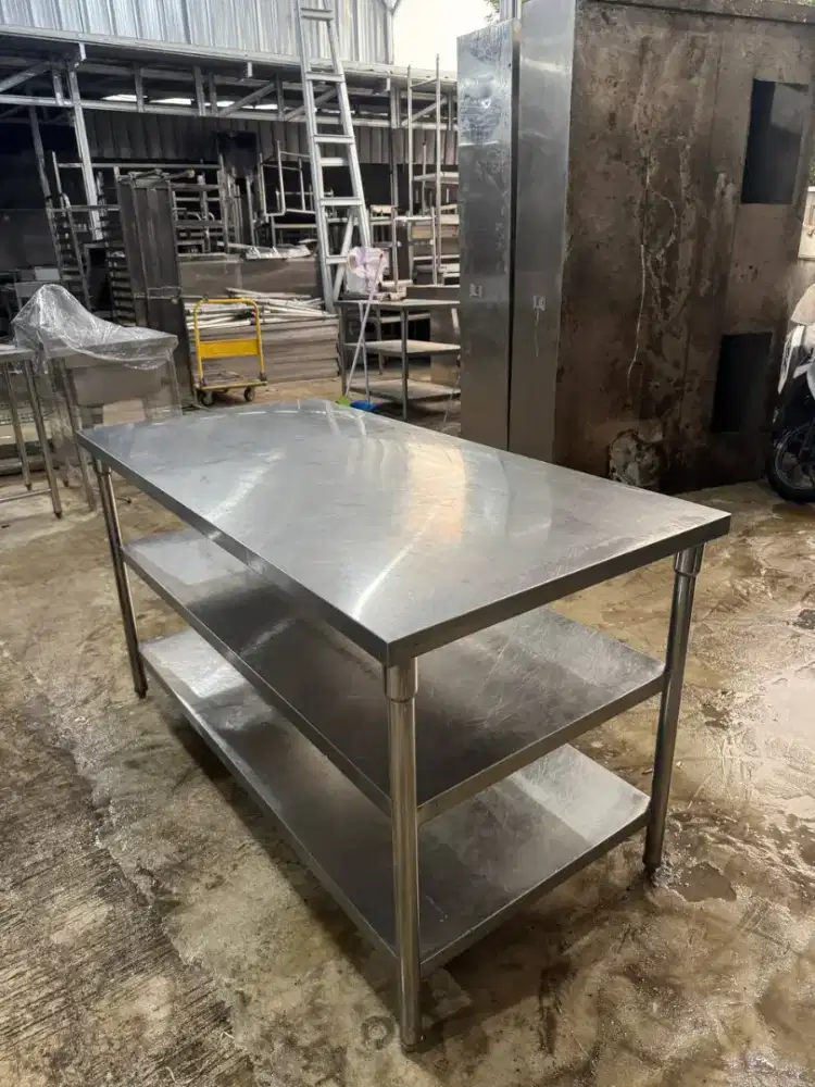 meja stainless 3s uk 150 x 75 x 85