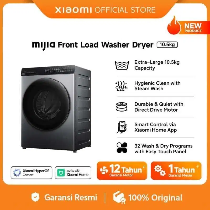 Mijia Front Load Washer Dryer 10.5kg